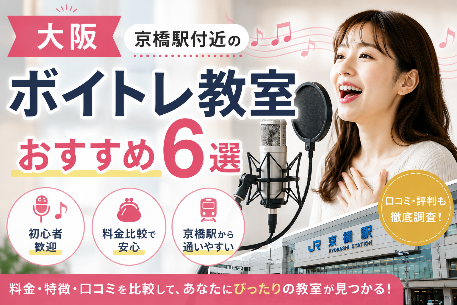 京橋のボイストレーニング教室のイメージ